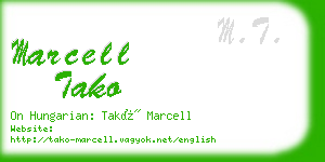 marcell tako business card